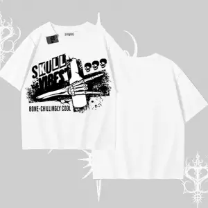 Oversize Tshirt Skull Impact Bone Chilling Street Icon