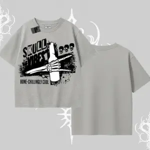 Oversize Tshirt Skull Impact Bone Chilling Street Icon