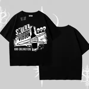 Oversize Tshirt Skull Impact Bone Chilling Street Icon
