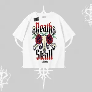 Oversize Tshirt Skull & Roses Vintage West Coast Rebellion