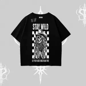 Oversize Tshirt Stay Wild Rock Spirit Urban Riot