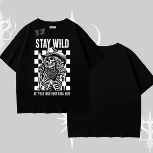 Oversize Tshirt Stay Wild Rock Spirit Urban Riot