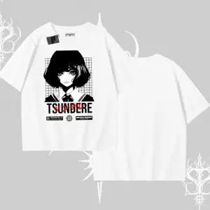 Oversize Tshirt Tsundere Anime Japanese Style Baskılı
