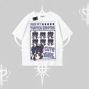 Oversize Tshirt Twitch Emotes Cute Girl Anime Expression