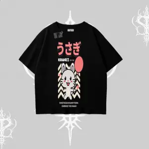 Oversize Tshirt Usagi Kawaii Cute Heart Energy