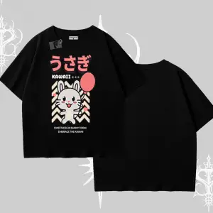 Oversize Tshirt Usagi Kawaii Cute Heart Energy