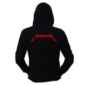 Oversize Unisex Siyah Metallica And Justice For All Hoodie