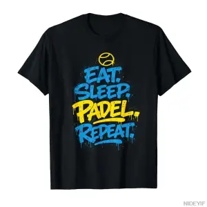 Padel Player Komik Tekrar Tasarım T-shirt Erkekler Kadınlar Için % 100% Pamuk T Shirt Kısa Ko