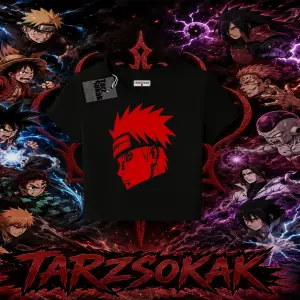 Pain nagato Naruto Anime Karakter Kadın Baby Tee Beyaz