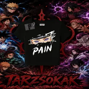 Pain nagato Naruto Anime Karakter Kadın Baby Tee Beyaz