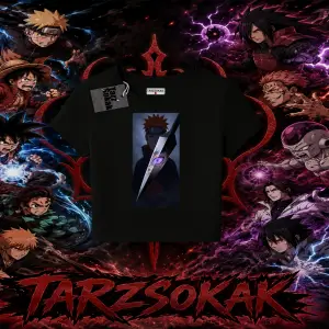 Pain nagato Naruto Anime Karakter Kadın Baby Tee Beyaz