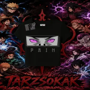 Pain nagato Naruto Anime Karakter Kadın Baby Tee Beyaz