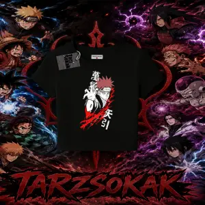 Pain nagato Naruto Anime Karakter Kadın Baby Tee Beyaz