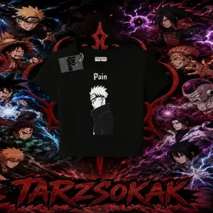 Pain nagato Naruto Anime Karakter Kadın Baby Tee Beyaz