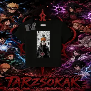 Pain nagato Naruto Anime Karakter Kadın Baby Tee Beyaz