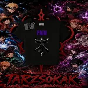 Pain nagato Naruto Anime Karakter Kadın Baby Tee Beyaz
