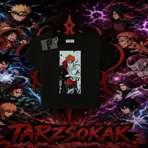 Pain nagato Naruto Anime Karakter Kadın Baby Tee Beyaz