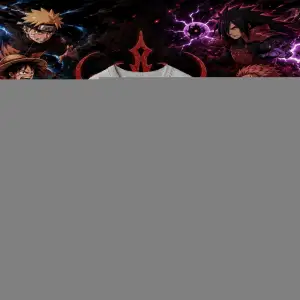 Pain nagato Naruto Anime Karakter Oversize Unisex Bisiklet Yaka Sweatshirt Beyaz