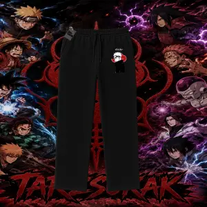 Pain nagato Naruto Anime Karakter Unisex Baggy Eşofman Altı Beyaz