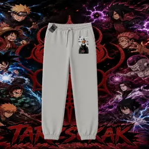 Pain nagato Naruto Anime Karakter Unisex Jogger Eşofman Altı Beyaz