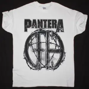 PANTERA BARBED WIRE CFH NEW WHITE T-SHIRT
