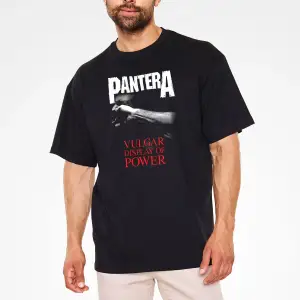 Pantera Siyah Unisex Oversize Tişört T-shirt
