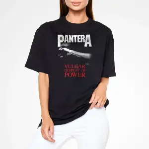 Pantera Siyah Unisex Oversize Tişört T-shirt