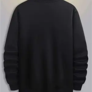 PARİS Oversize Bisiklet Yaka Pamuklu Sweatshirt Siyah