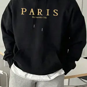 Paris Romantik Şehir Baskılı Erkek Rahat Günlük Sweatshirtler Spor Yumuşak Kapüşonlu Üstler S