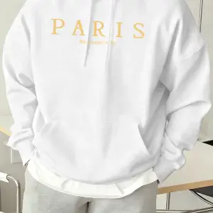Paris Romantik Şehir Baskılı Erkek Rahat Günlük Sweatshirtler Spor Yumuşak Kapüşonlu Üstler S