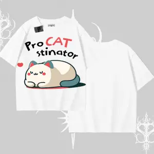 Paws Off Yazılı Kedi Baskılı Streetwear Kayık Yaka Sweatshirt