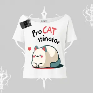 Paws Off Yazılı Kedi Baskılı Streetwear Oversize Tshirt