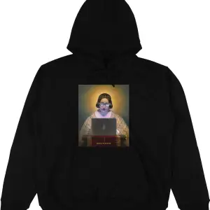 Pear Siyah Oversize Unisex Kapüşonlu Sweatshirt Hoodie