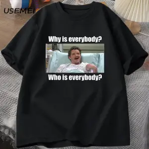 Pedro Pascal SNL neden T-shirt adam komik Teepamuk kısa kollu erkek pamuk T-shirt yaz 3039