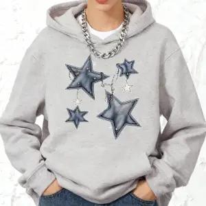 Pentagram ve zincir baskı kapüşonlular pamuk kadın kış polar sıcak kazak koşu cep kazak sport