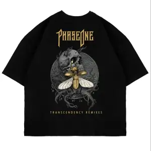 Phaseone Sırt Baskılı Beyaz Unisex Oversize