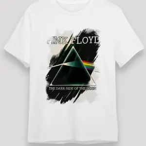 Pink Floyd Baskılı Unisex Beyaz Tişört