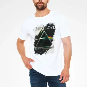 Pink Floyd Baskılı Unisex Beyaz Tişört