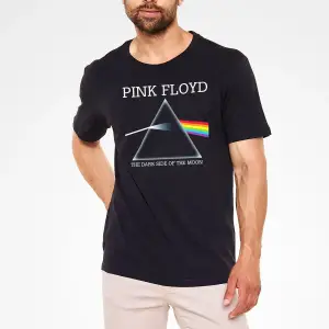 Pink Floyd Baskılı Unisex Beyaz Tişört