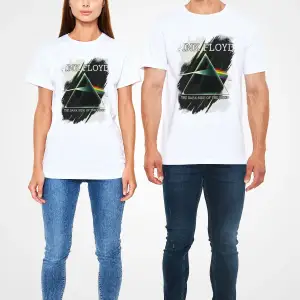 Pink Floyd Baskılı Unisex Beyaz Tişört