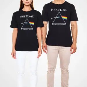 Pink Floyd Baskılı Unisex Beyaz Tişört