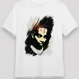 Playboi Carti Baskılı Unisex Beyaz Tişört