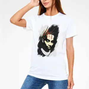 Playboi Carti Baskılı Unisex Beyaz Tişört