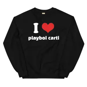 Playboi Carti Sweatshirt Siyah