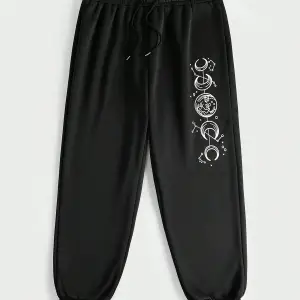 Plus Ay Desenli Beli Büzgülü Eşofman Altı