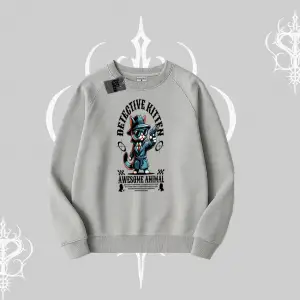 ProCATstinator Kedi Baskılı Biskilet Sweatshirt