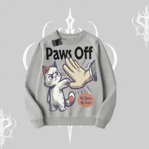 ProCATstinator Kedi Baskılı Kapşonlu Crop Sweatshirt