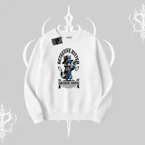ProCATstinator Kedi Baskılı Kapşonlu Sweatshirt