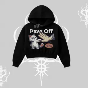 ProCATstinator Kedi Baskılı Kayık Yaka Sweatshirt