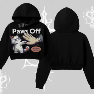ProCATstinator Kedi Baskılı Kayık Yaka Sweatshirt